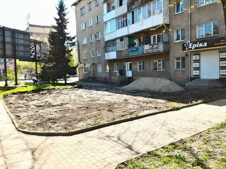 В Івано-Франківську підприємця, який самовільно знищив газон, змусять його відновити
